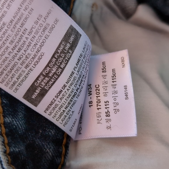 Denizen from Levi's STRETCH Shortie Shorts SZ18 - Picture 9 of 10